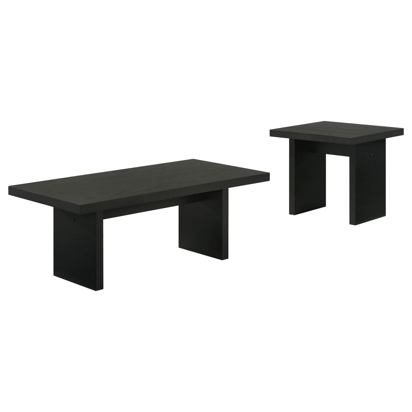 Decker 2-piece Coffee and End Table Set Black