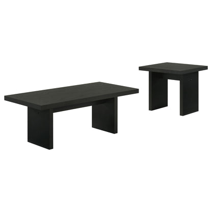Decker 2-piece Coffee and End Table Set Black