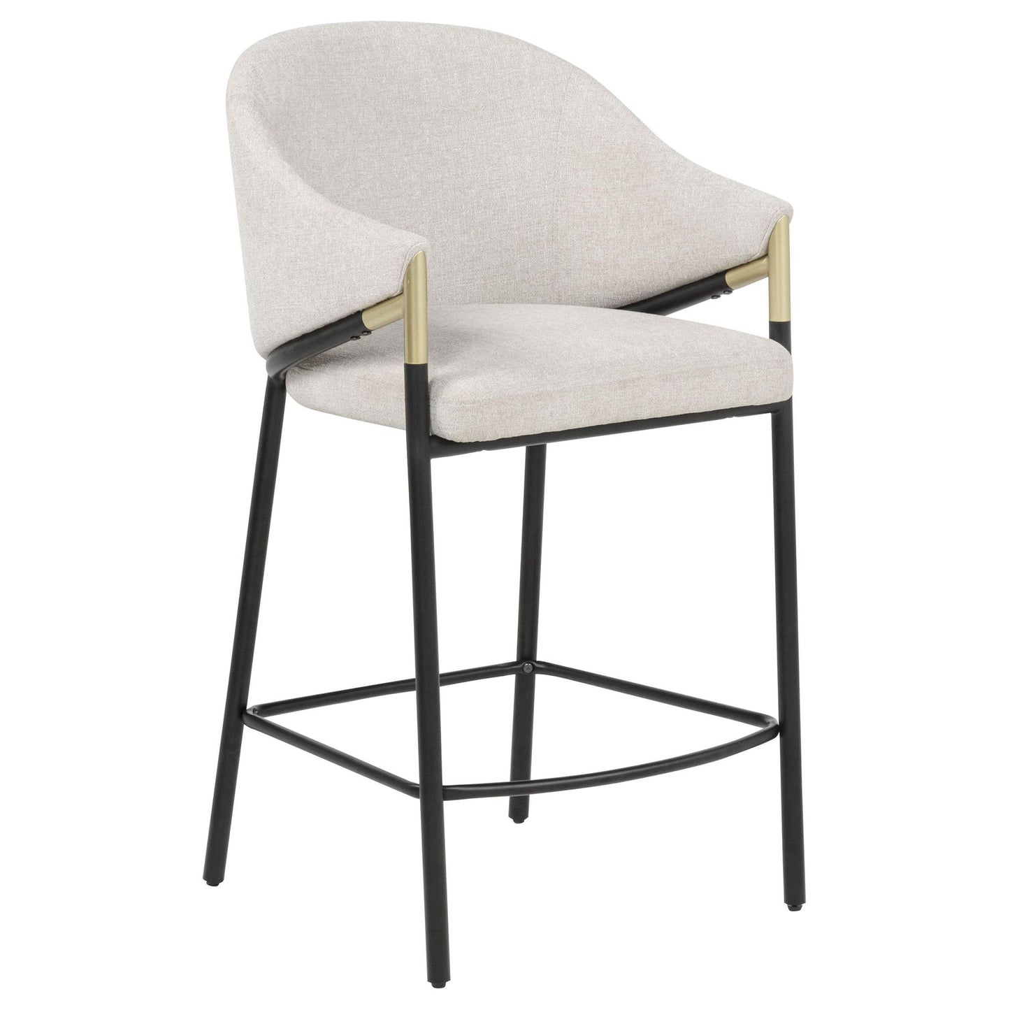 Chadwick Fabric Upholstered Counter Height Chair Beige (Set of 2)