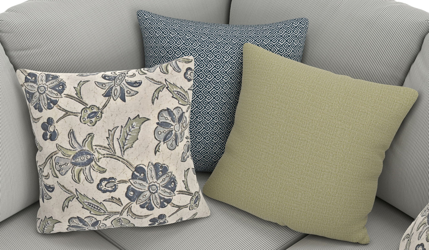 Stockbridge - Sectional With Comfort Coil Seating And 9 Accent Pillows Included