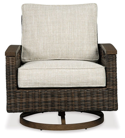 Paradise Trail - Swivel Lounge Chair (Set of 2) - Medium Brown