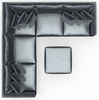Remington - Modular Sofa And Cocktail Ottoman - Slate
