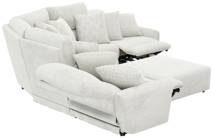 Majesty - Deep Seating Power Reclining Sectional And Ottoman