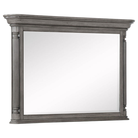 Cresswell Rectangular Dresser Mirror Weathered Taupe