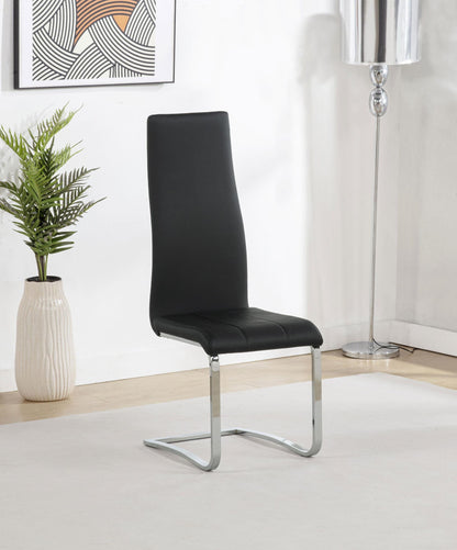 Montclair Upholstered Dining Side Chair Black (Set of 4)