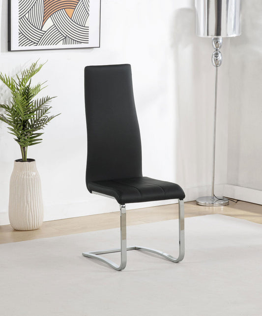 Montclair Upholstered Dining Side Chair Black (Set of 4)