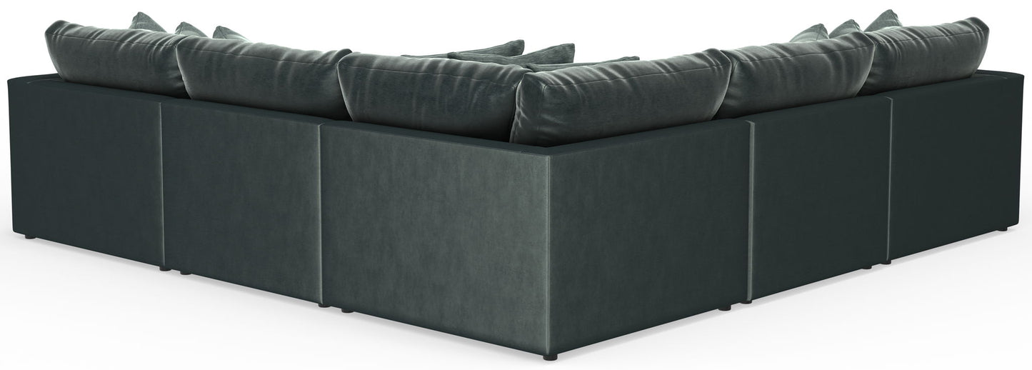 Remington - Modular Sofa And Cocktail Ottoman - Pine