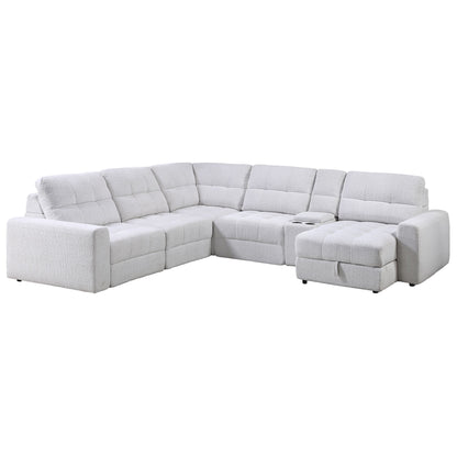Snyder - 6 Piece Sectional - White