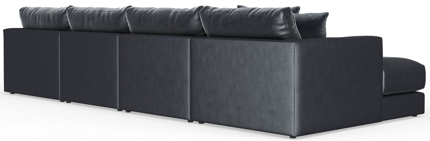 Remington - Modular Sofa And Cocktail Ottoman - Slate