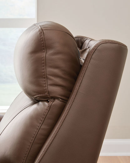 Pincara - Power AutoGlide Recliner With Audio System - Umber