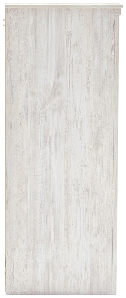 Paxberry - Six Drawer Dresser - Medallion Drawer Pulls - Whitewash