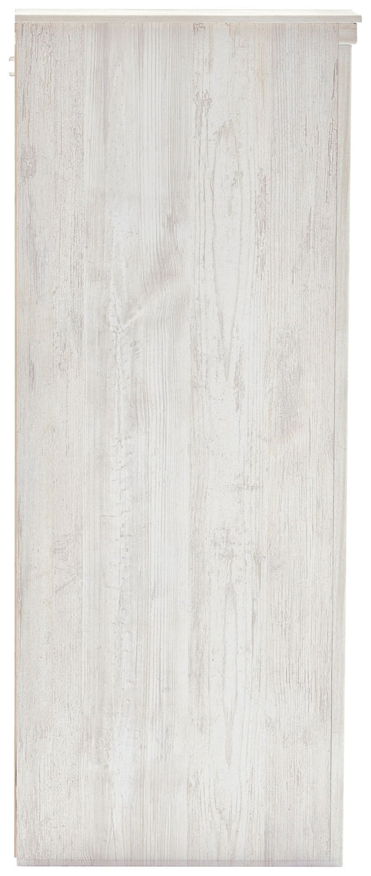 Paxberry - Six Drawer Dresser - Medallion Drawer Pulls - Whitewash