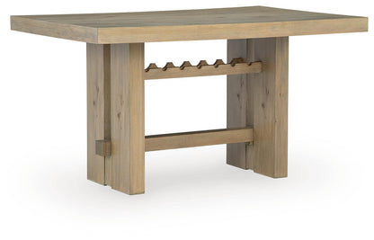 Lasinger - Rectangular Dining Room Counter Table - Light Brown