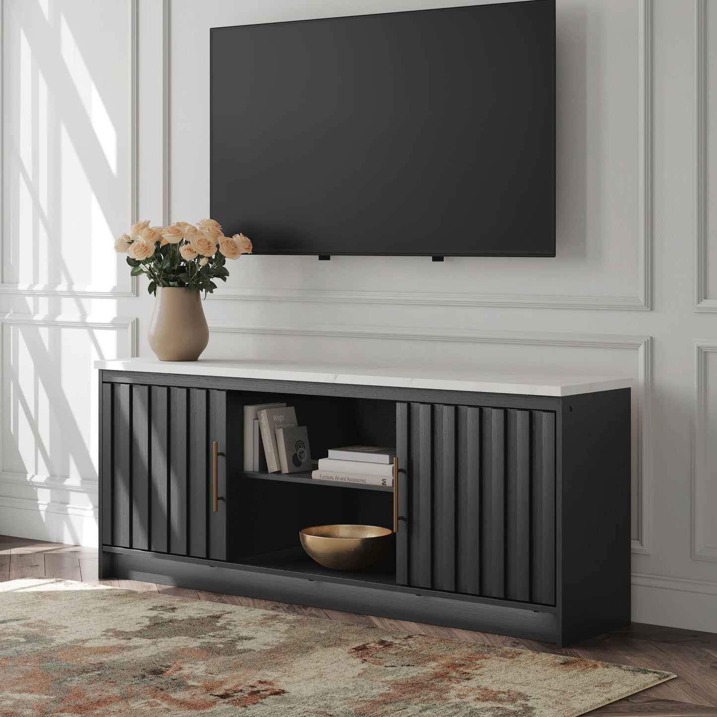 Cadmori - TV Stand With Fireplace Option
