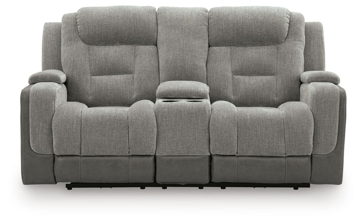 Mixed Motion - Power Reclining Loveseat With Console / Adjustable Headrest