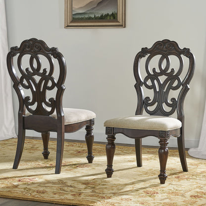 Royale - Side Chair - Dark Brown