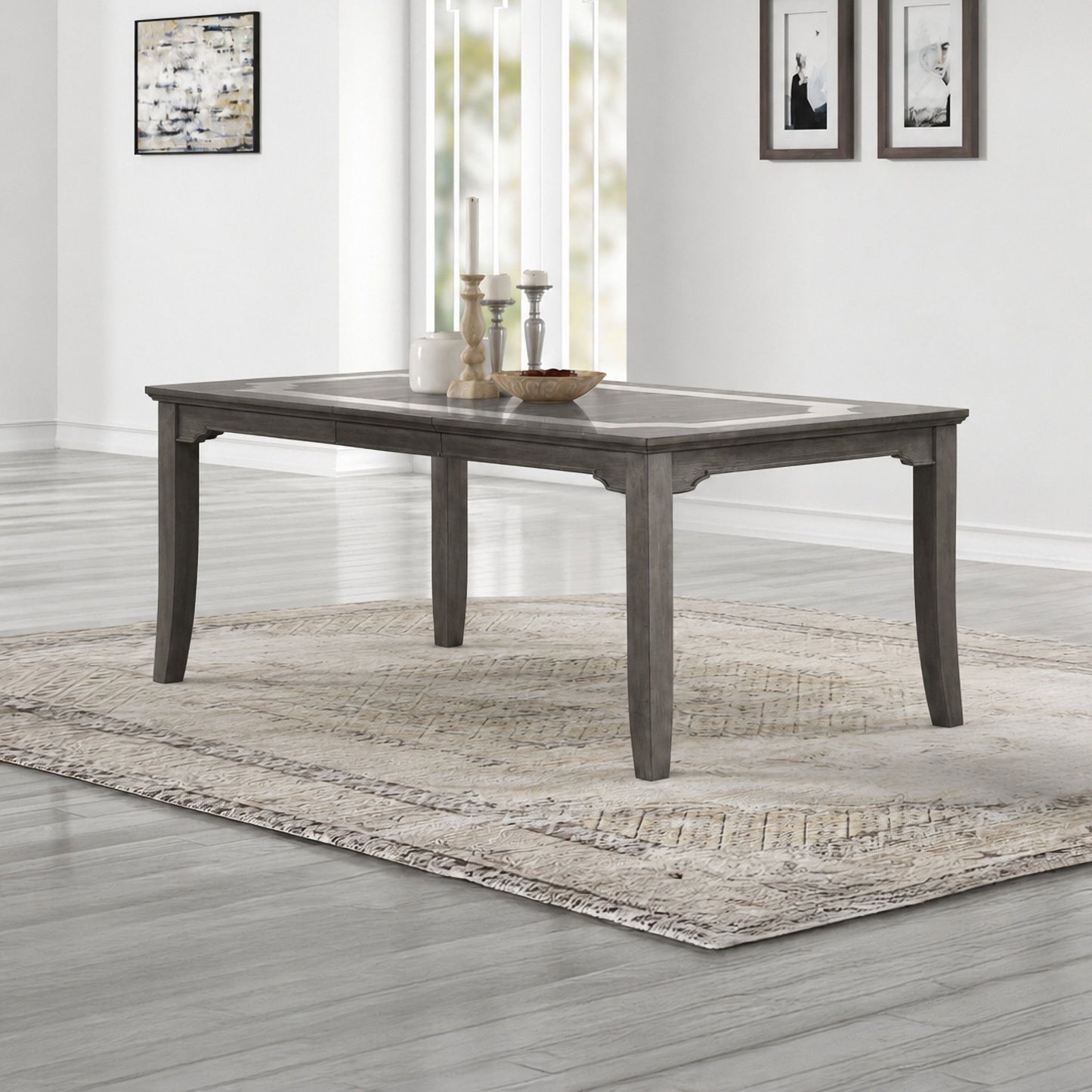Lisbon - Rectangle Dining Table - Gray