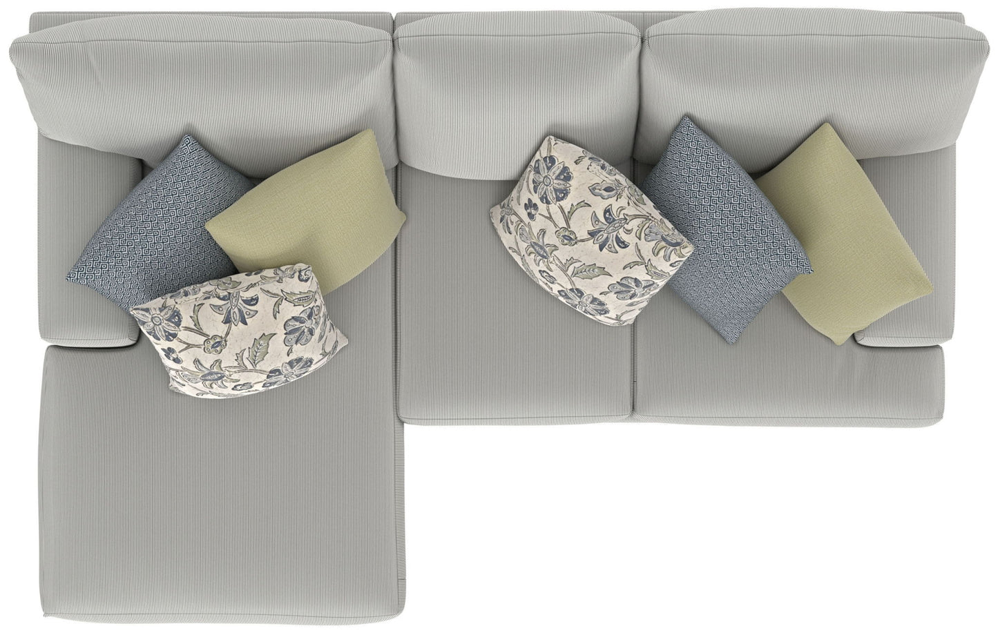 Stockbridge - Sectional With Comfort Coil Seating And 9 Accent Pillows Included