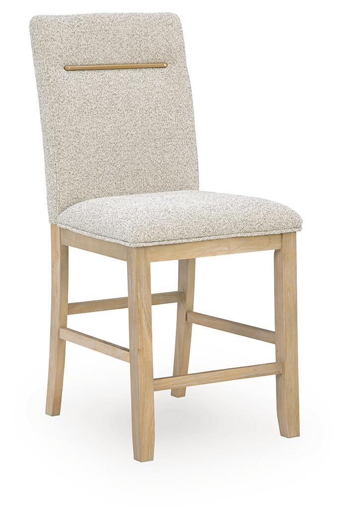 Lasinger - Upholstered Barstool (Set of 2) - Light Brown