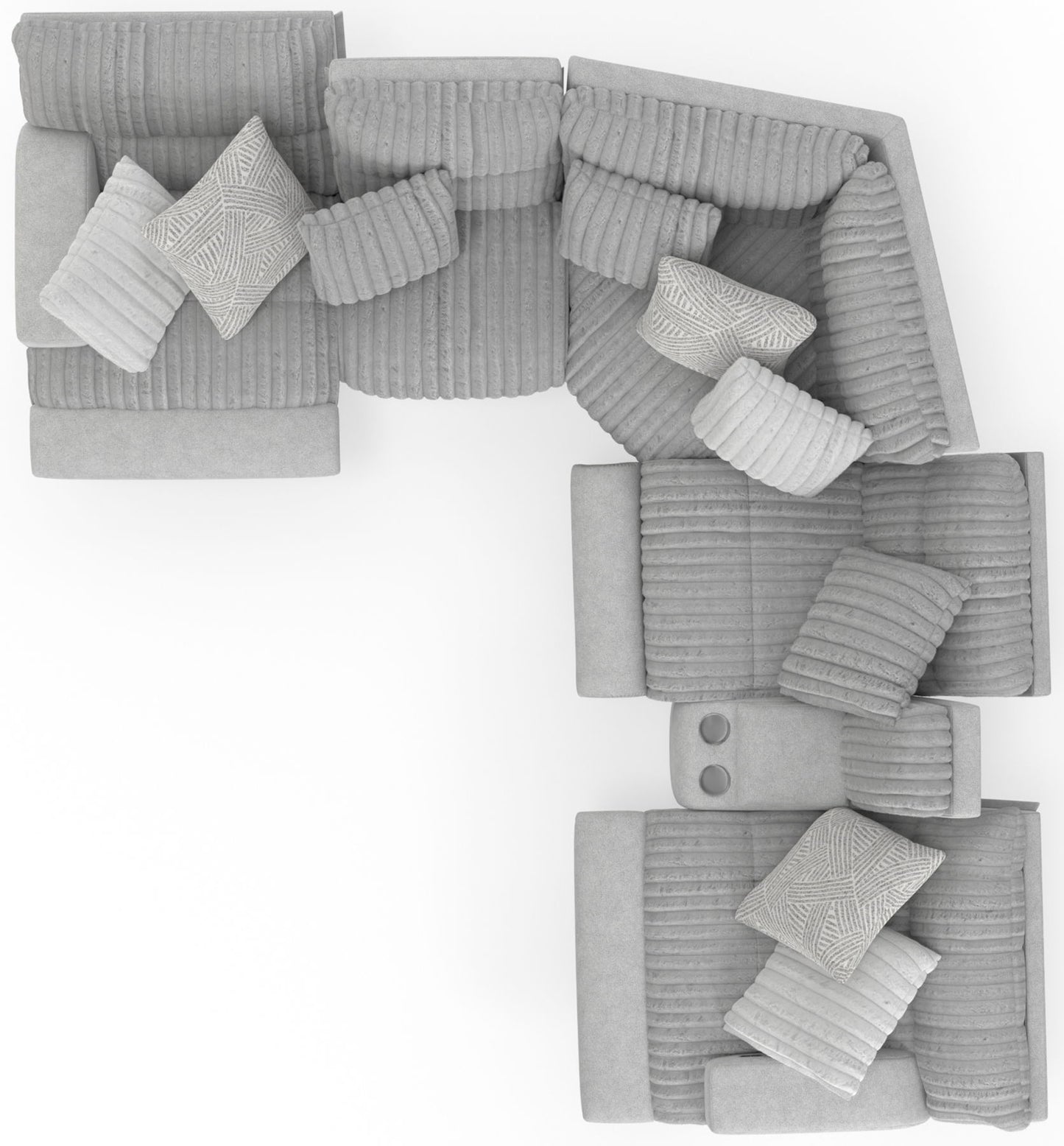 Abraxas - 6 Piece Reclining Sectional