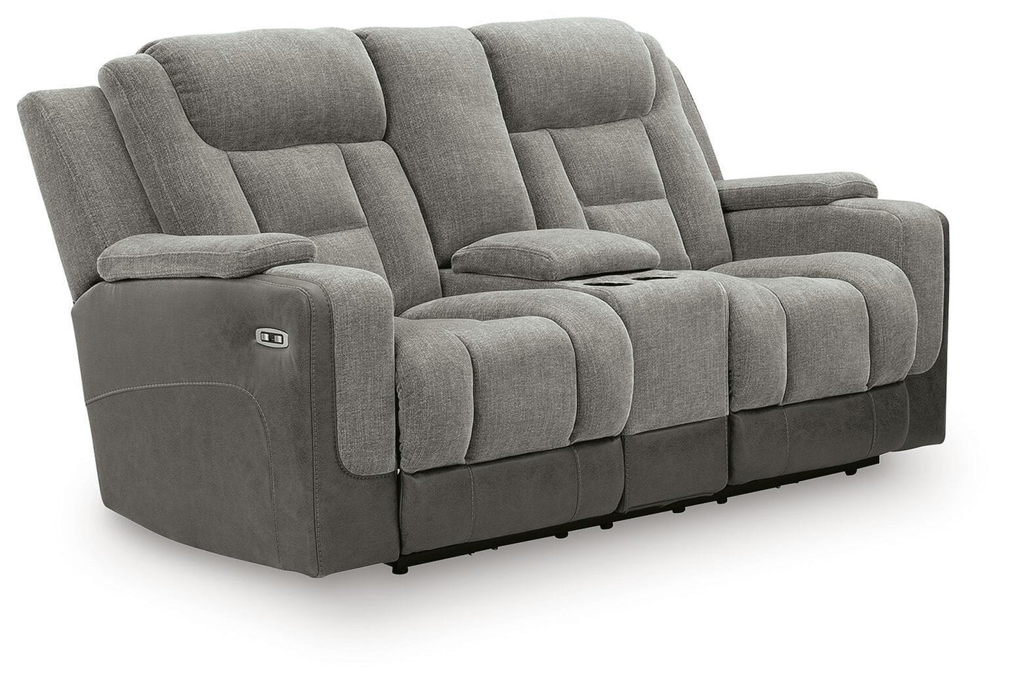 Mixed Motion - Power Reclining Loveseat With Console / Adjustable Headrest