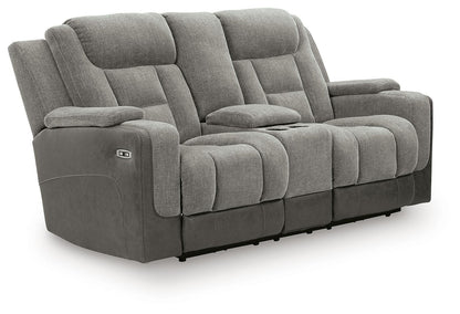 Mixed Motion - Power Reclining Loveseat With Console / Adjustable Headrest