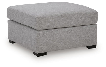UrbanCrest - Oversized Accent Ottoman - Pewter