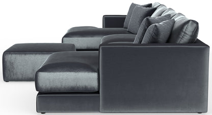 Remington - Modular Sofa And Cocktail Ottoman - Slate