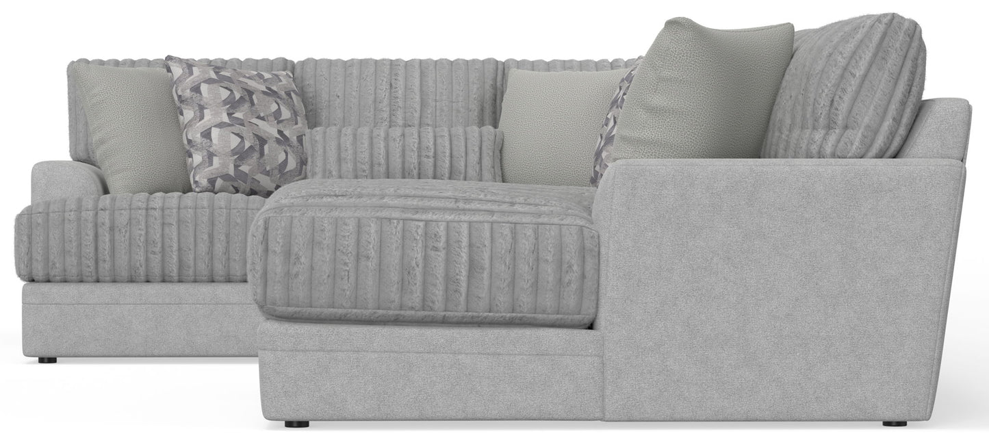 Titan - Sectional With Comfort Coil Seating And Accent Pillows Included