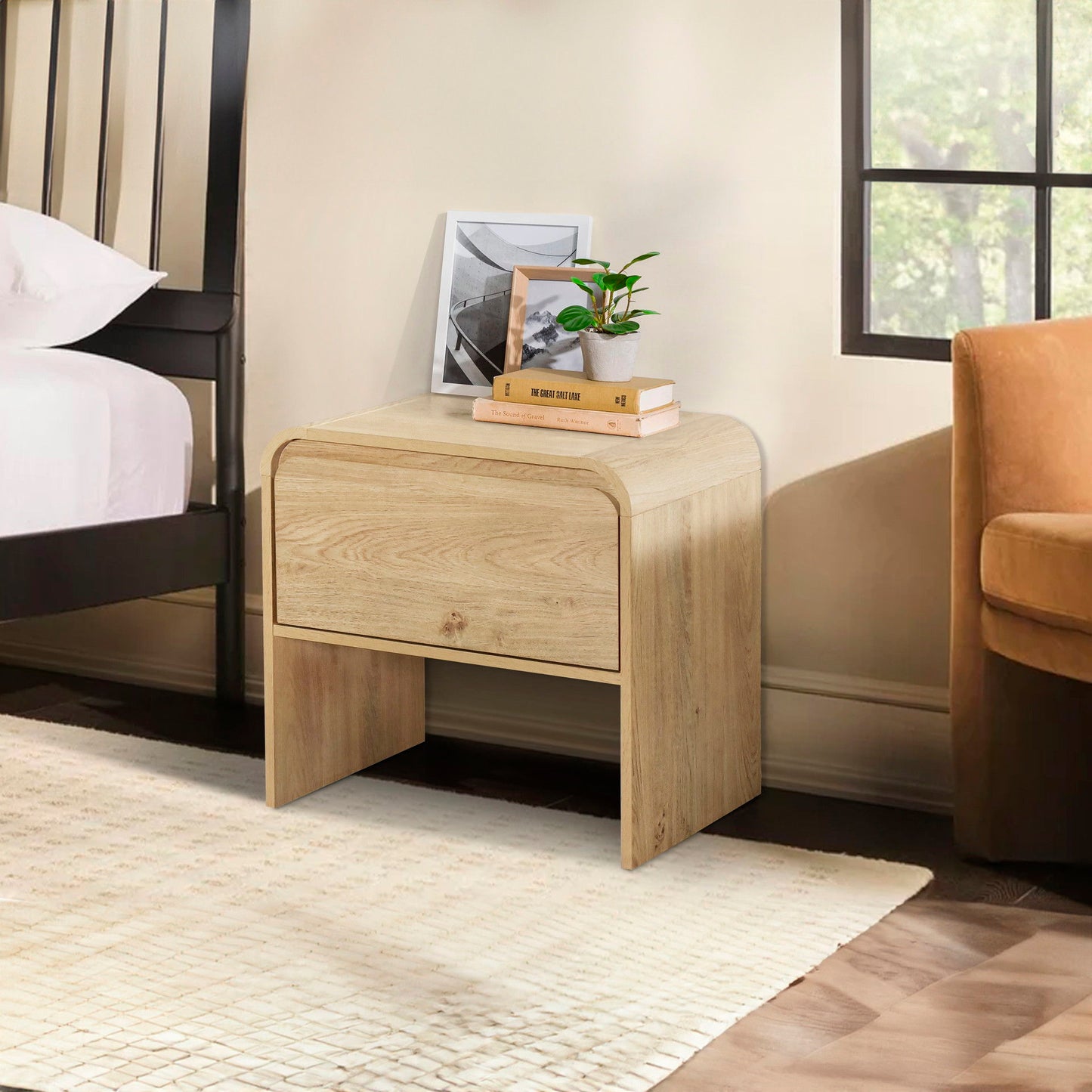 Mara - One Drawer End Table / Bedside Table