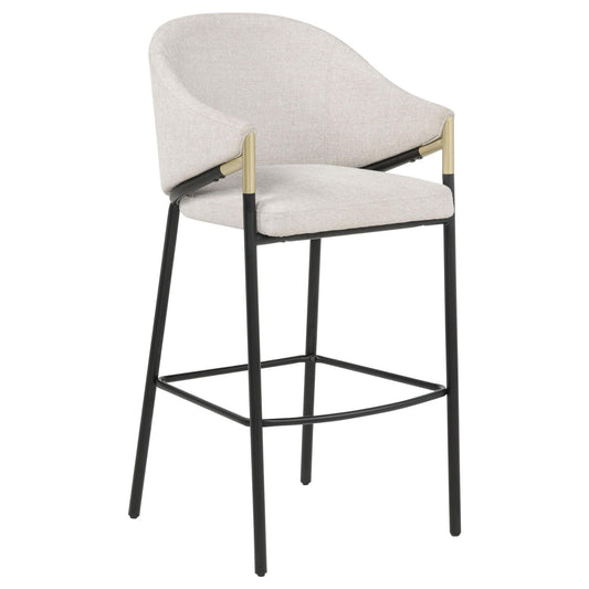 Chadwick Fabric Upholstered Bar Chair Beige (Set of 2)