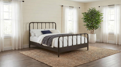 Rocco All Wood Water Pipe Open Frame Full Bed Dark Bronze