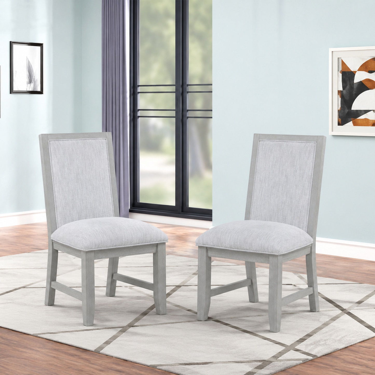 Fiona - Dining Side Chair (Set of 2) - Mist Gray