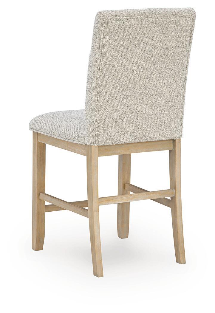 Lasinger - Upholstered Barstool (Set of 2) - Light Brown