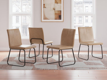 Pharwynn - Dining Upholstered Side Chair (Set of 4) - Toast
