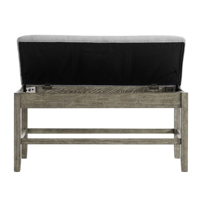 Grayson - Counter Bench - Gray / Light Brown