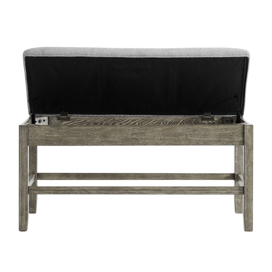 Grayson - Counter Bench - Gray / Light Brown