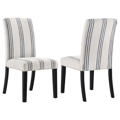 Herran Upholstered Dining Side Chair Beige (Set of 2)