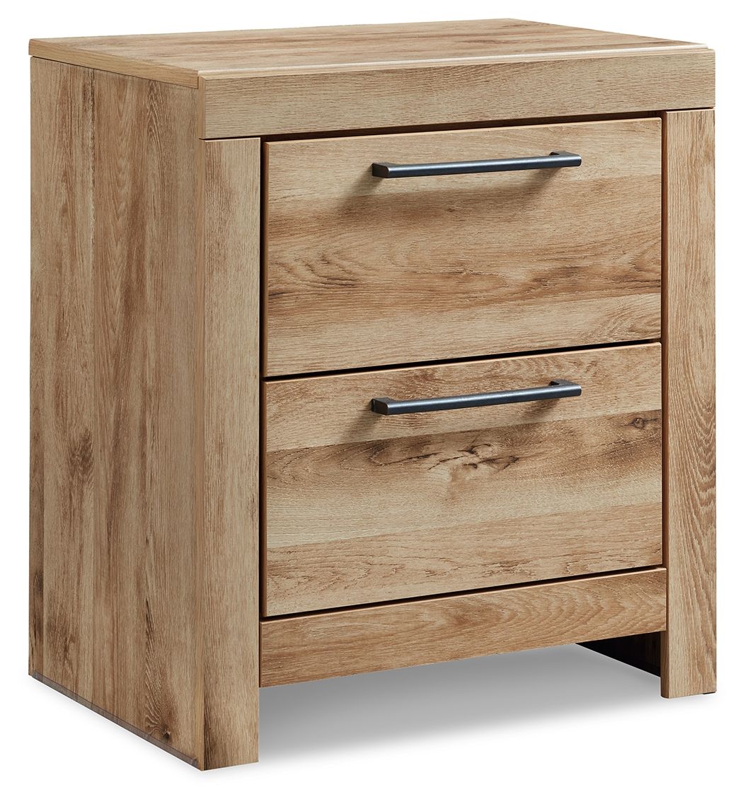 Hyanna - Two Drawer Night Stand - Tan Brown