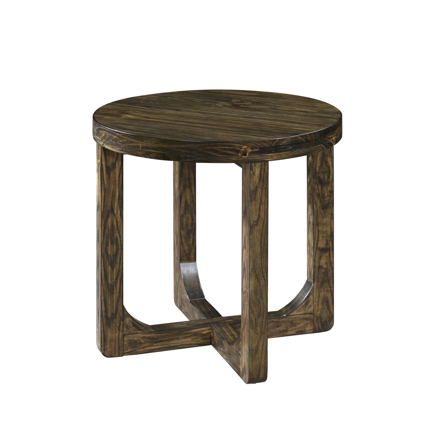 Kerby - Round End Table - Dark Brown