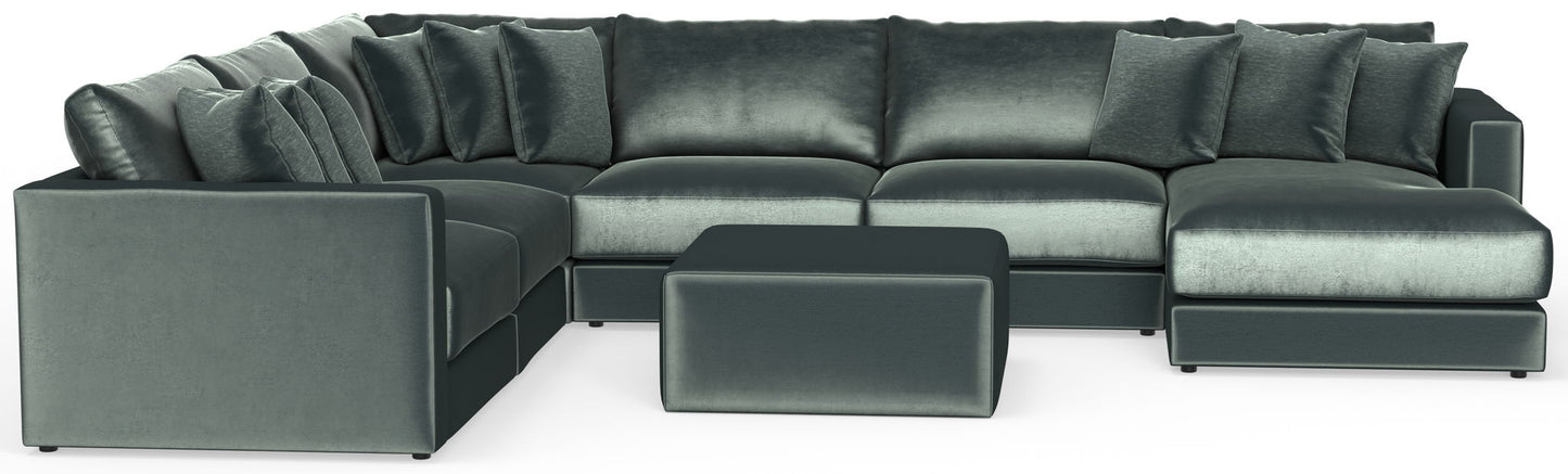 Remington - Modular Sofa And Cocktail Ottoman - Pine