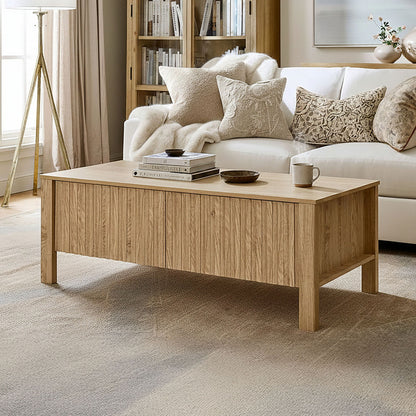 Thayer - 47" Two Drawer Coffee Table - Natural