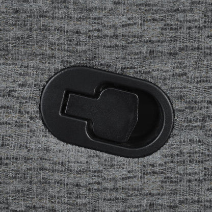 Bahrain Upholstered LAF Recliner Charcoal