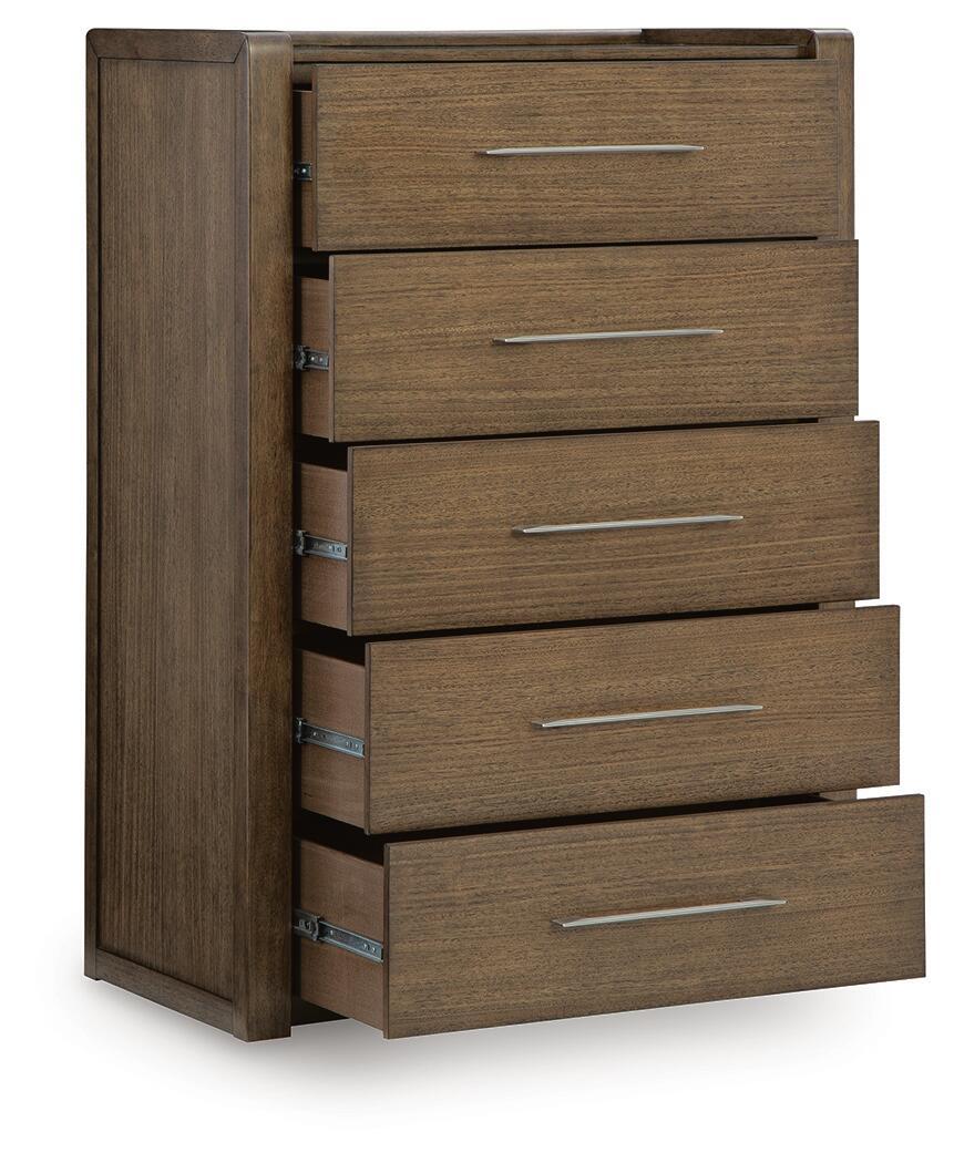 Marxmore - Five Drawer Chest - Brown