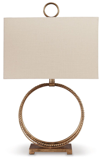 Mahala - Metal Table Lamp  - Antique Gold Finish
