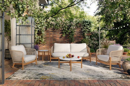 Solstice - Rope Club Chair - Linen Beige