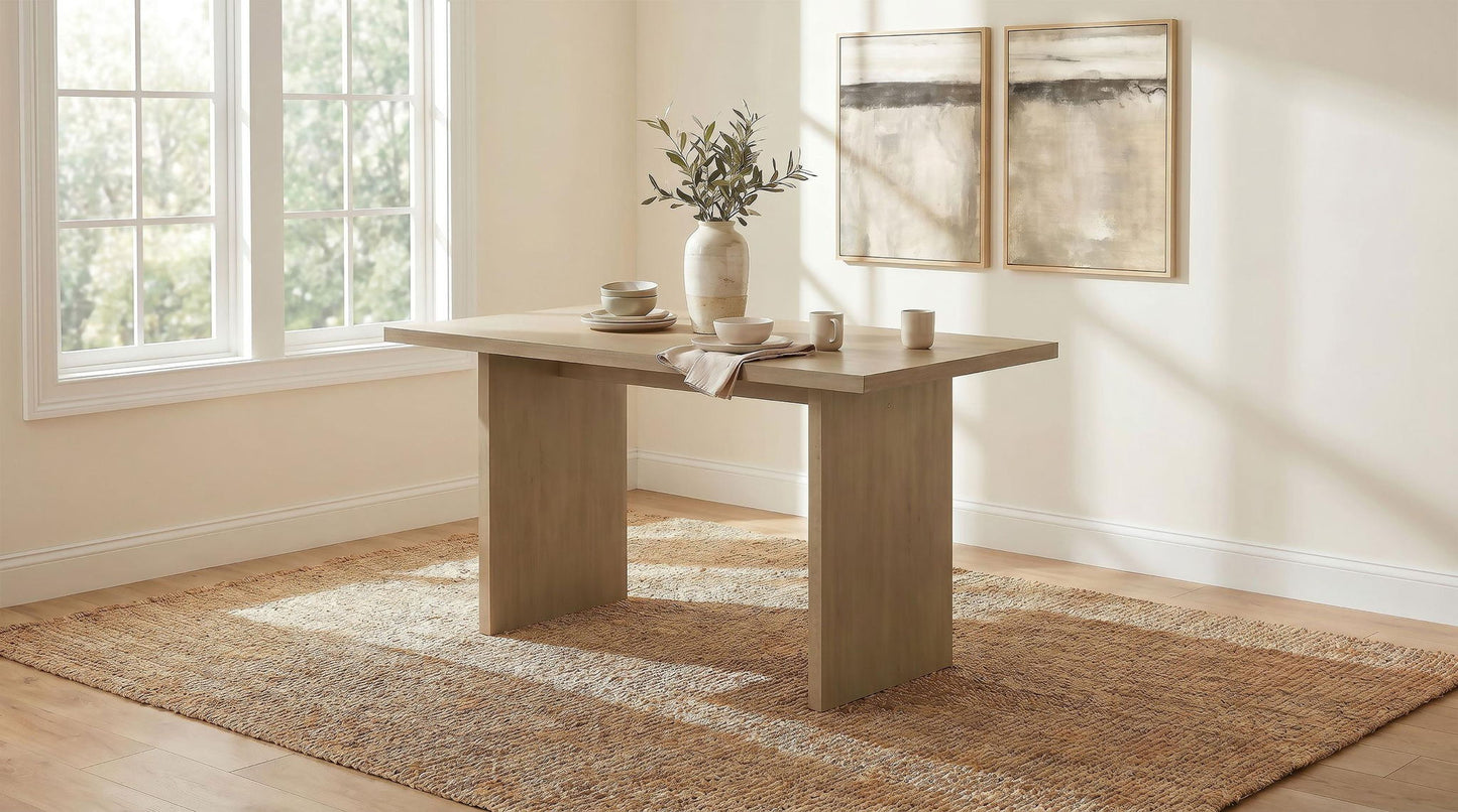 Decker 70-inch Rectangular Wood Counter Height Dining Table Natural Oak