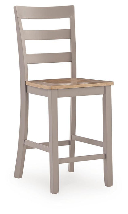 Harperfeld - Barstool (Set of 2) - Natural / Gray