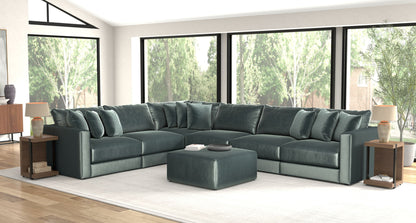 Remington - Modular Sofa And Cocktail Ottoman - Pine