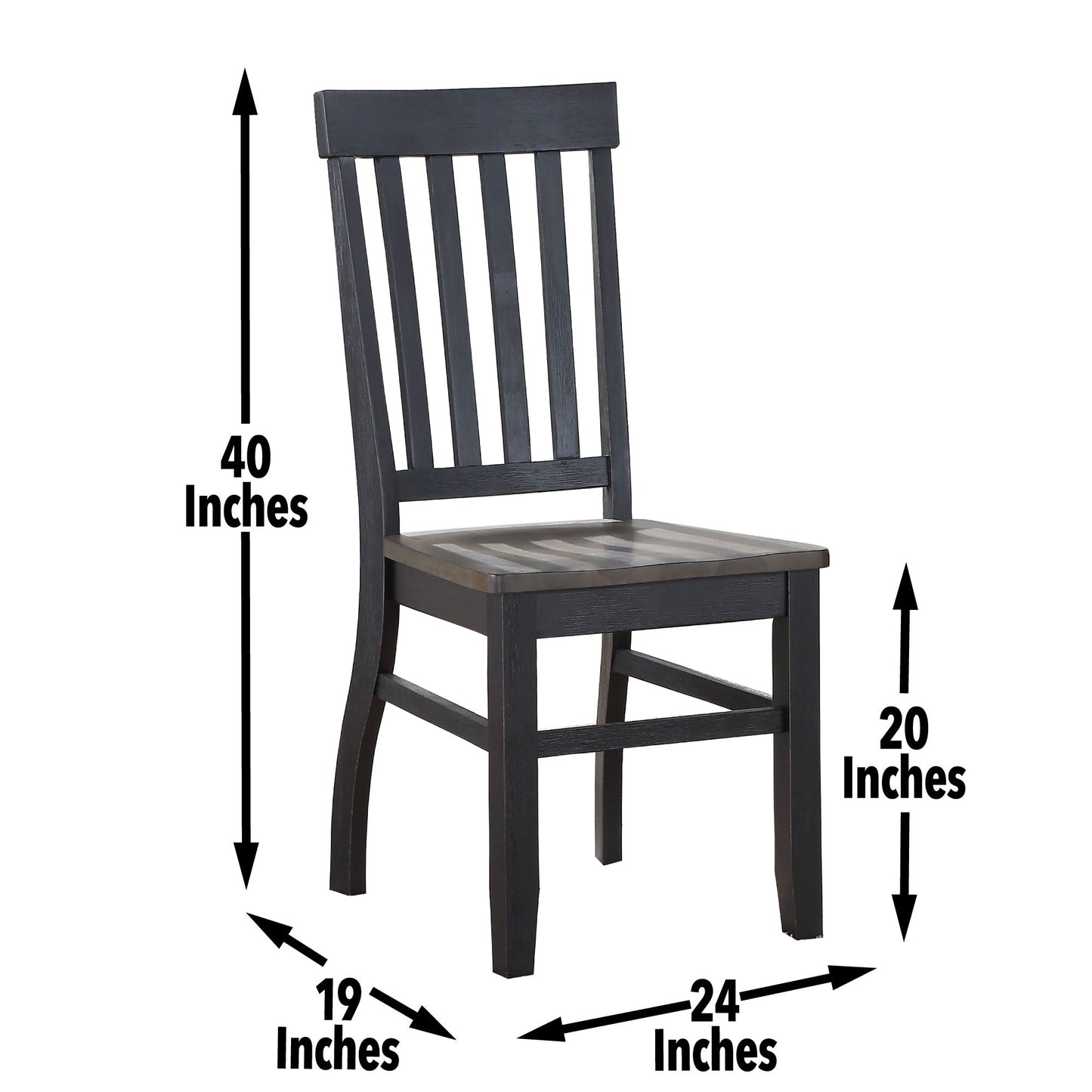 Raven - Noir Side Chair - Dark Brown